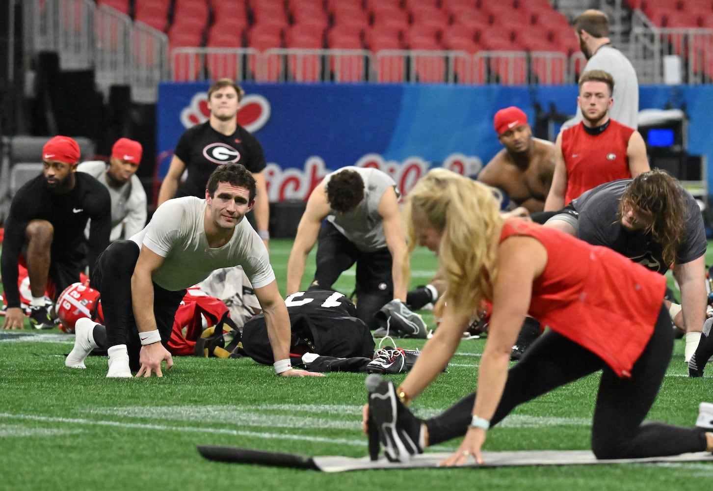 Peach Bowl Georgia practice