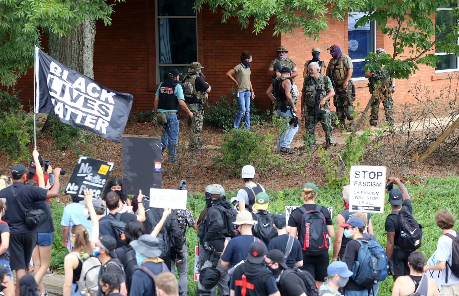 Stone mountain protest