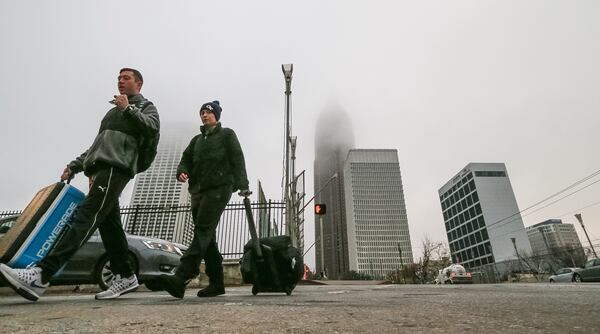 Expect cloudy skies to last through the day Monday in metro Atlanta. JOHN SPINK / JSPINK@AJC.COM