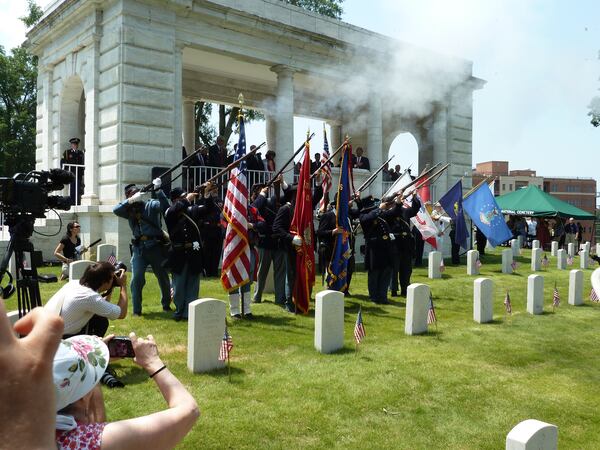 Memorial Day observance at Marietta National Cemetery. HANDOUT