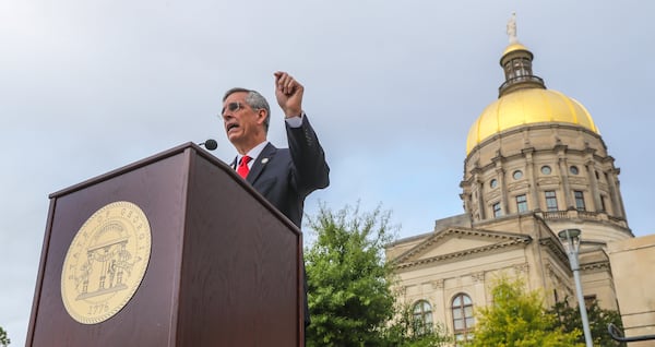 Secretary of State Brad Raffensperger announced Sept. 8 that about 1,000 Georgians voted twice in the state’s June 9 primary, a felony that he said would  be prosecuted to the fullest extent of the law. (John Spink / John.Spink@ajc.com)

