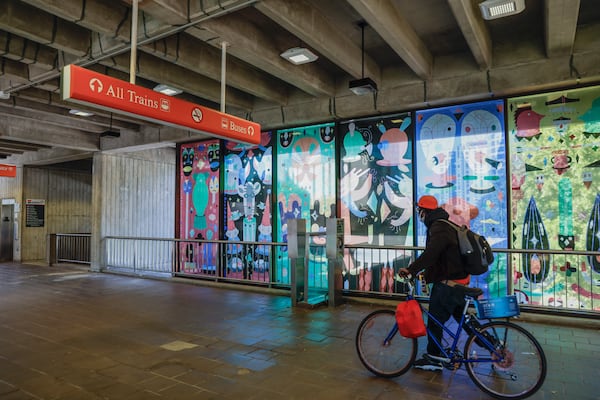 Arts Center MARTA Station in Midtown as seen on Thursday, September 29, 2022. (Natrice Miller/natrice.miller@ajc.com)  