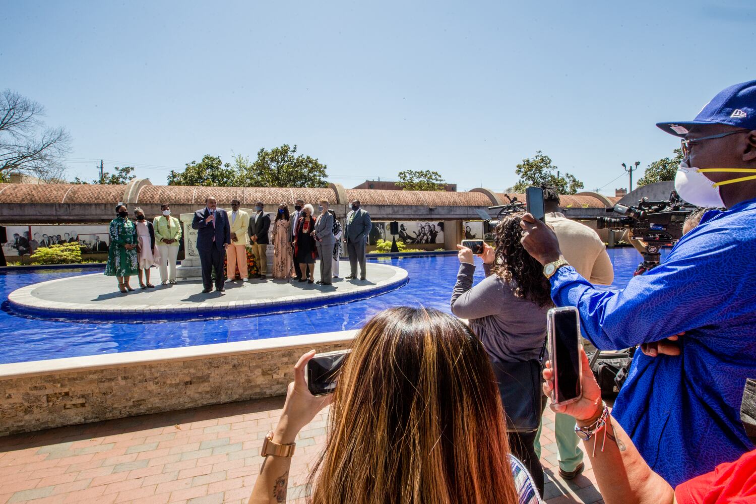 wreath-laying at MLK tomb on 53 anniversary of his death