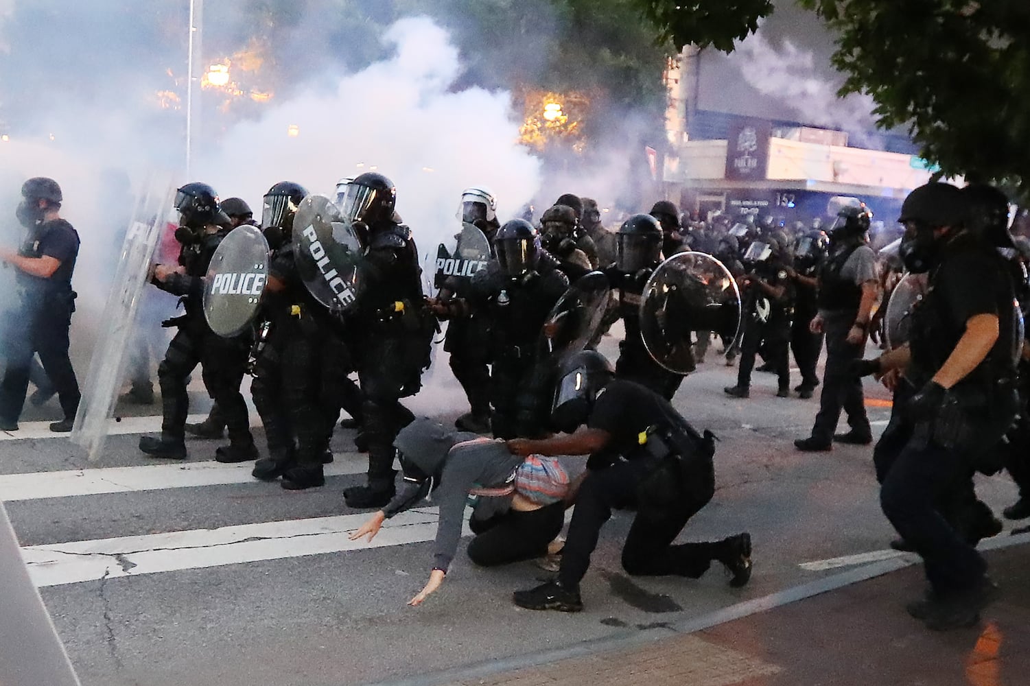 PHOTOS: Third day of protests in downtown Atlanta