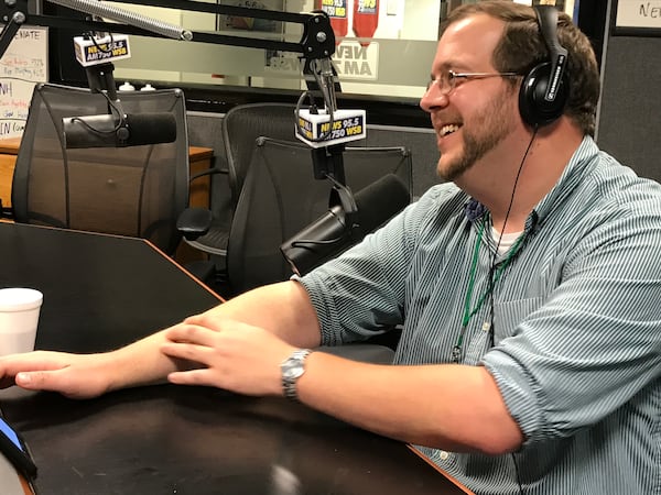  Clint Reed AKA Buford is Mark Arum's producer. CREDIT: Rodney Ho/rho@ajc.com