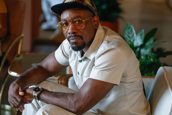 Soul singer and songwriter Anthony David poses for a portrait at Lee+White in Atlanta’s West End neighborhood on Wednesday, July 24, 2024. This year, he will celebrate the 20th anniversary of his debut album "3 Chords & the Truth" with a concert at Center Stage (Natrice Miller/AJC)