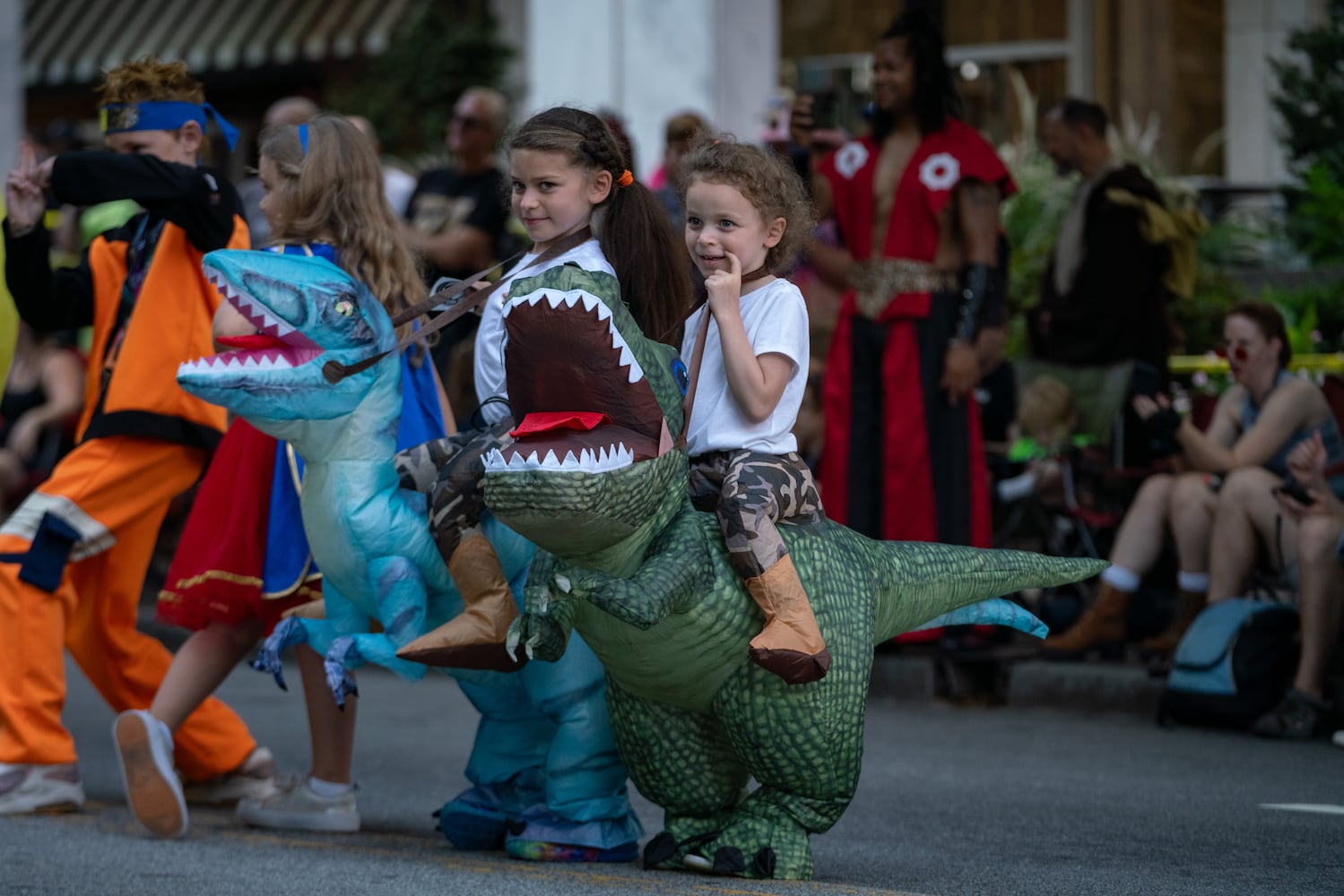 Thousands lined up along Peachtree Street Saturday morning for the annual Dragon Con parade.