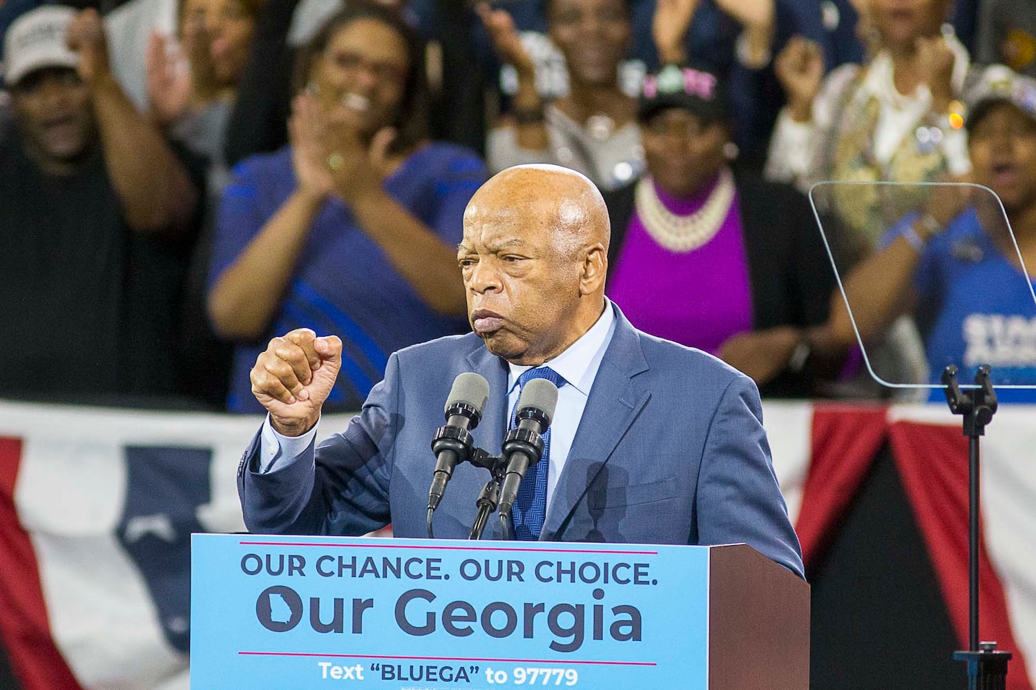 Barack Obama campaigns with Stacey Abrams