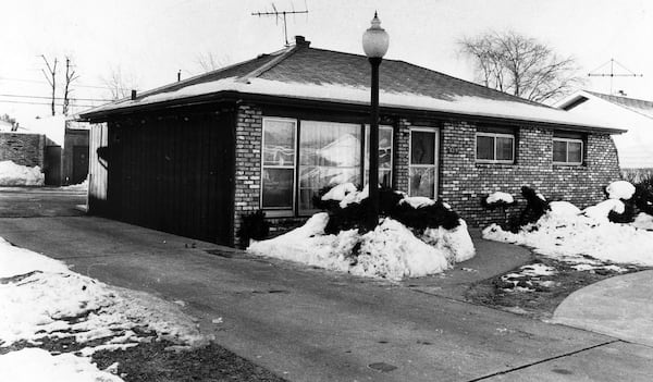 John Wayne Gacy's house in Norwood Park, Illinois, at the time of his arrest on Dec. 22, 1978. (William Yates/Chicago Tribune/TNS)