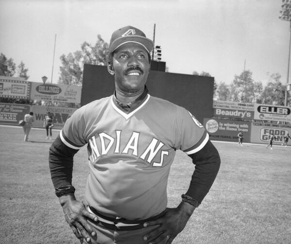 FILE - Cleveland Indians infielder Rico Carty, 1976. (AP Photo, File)