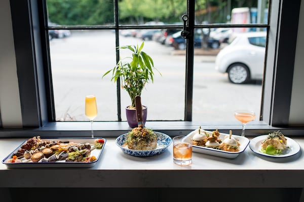  The window rail in the bar area at Whiskey Bird in Morningside. Photo credit- Mia Yakel.