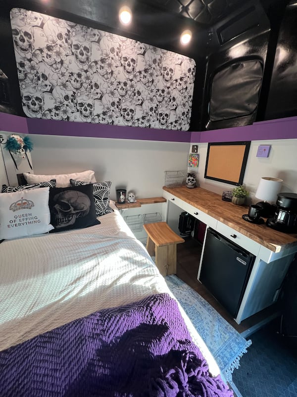 Trucker Jess Graham was awarded with a cab remake, including new flooring, bed, desk and kitchen area. Transportation logistics company Transfix selected Graham for being a leader in the industry. Courtesy of Transfix