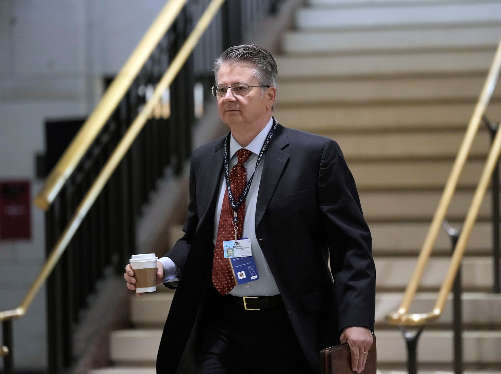 FILE - John Duarte, a Republican candidate in California's 13th Congressional District, arrives at the Capitol in Washington, Monday, Nov. 14, 2022. (AP Photo/J. Scott Applewhite, File)