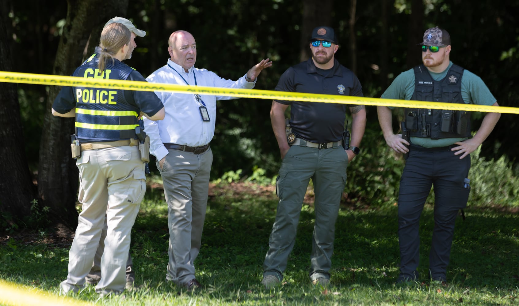 A Carroll County sheriff's deputy was taken to a hospital after being shot Tuesday morning, AUG. 20, 2024 according to officials. GBI agents are handling the investigation. Details are limited, but the deputy was flown to Grady Memorial Hospital in “very critical condition,” spokesperson Ashley Hulsey told The Atlanta Journal-Constitution at the scene. The suspected shooter is dead, Hulsey confirmed.  (John Spink/AJC)