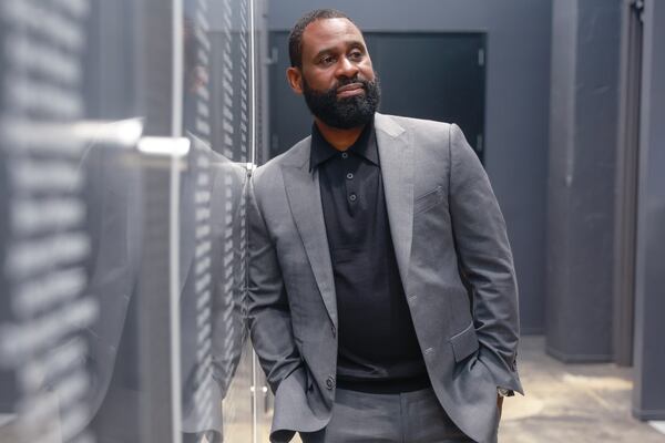 Greenwood CEO Ryan Glover poses for a photo at The Gathering Spot Atlanta on Thursday, August 3, 2023. (Natrice Miller/ Natrice.miller@ajc.com)