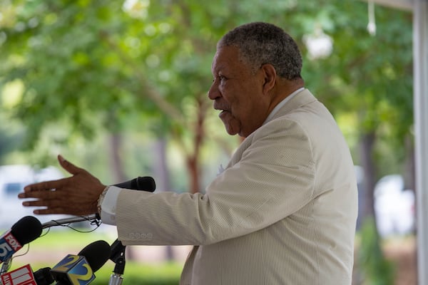 Fulton County Board Chairman Robb Pitts speaks on Aug. 14, 2020. (ALYSSA POINTER / ALYSSA.POINTER@AJC.COM)