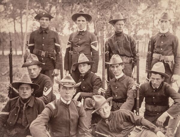 Jews from Georgia fought in both World Wars and on both sides of the Civil War. Sam Greenblatt (upper left) went off to fight in the Spanish-American War in 1898, bringing baked goods from his mother in his knapsack. Sam survived and so did one of his bagels, which went on to have an interesting history. Photo: The Breman Museum