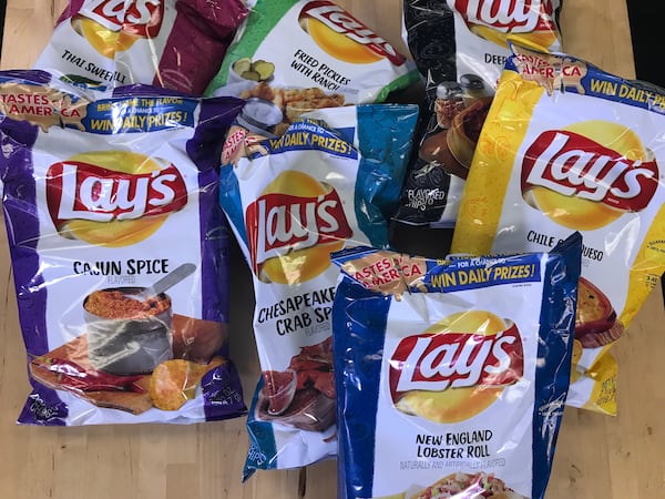 The new Tastes of America Lays potato chips.