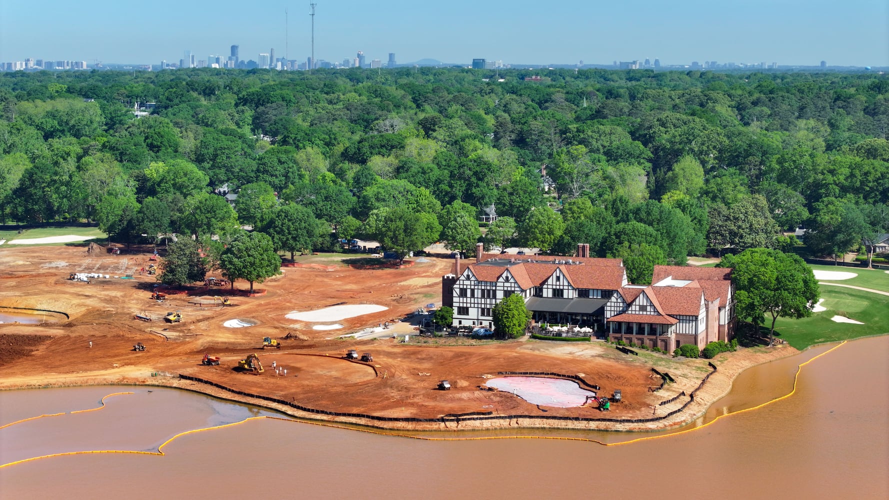 Ongoing renovation at East Lake Golf Course