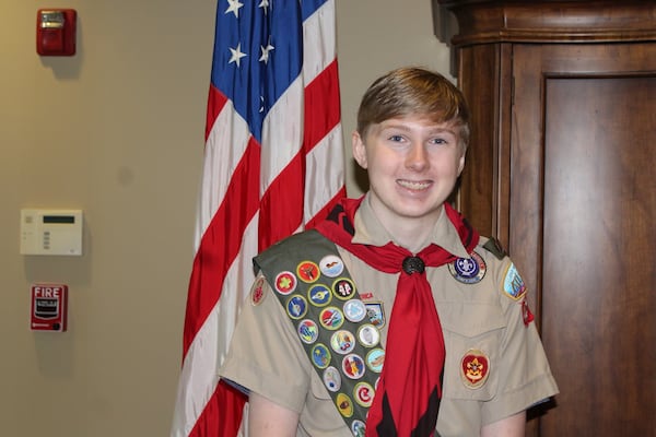 Grant Sanchez, Dunwoody Troop 477, recently earned his Eagle Scout Badge.
His project entailed rebuilding park benches and repairing and painting the storage Shed for Lawrenceville Road United Methodist Church.