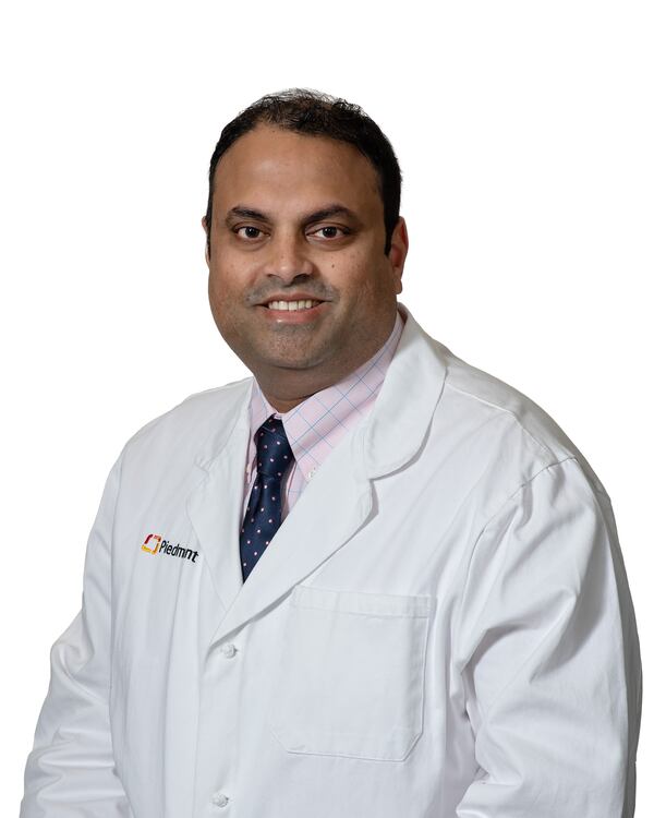 Dr. Giri Vedula is a transplant surgeon at Piedmont Atlanta Hospital. He operated to take a kidney from pastor and businessman Randy Simpkins of Carrollton and give it to Douglasville's Russell Dallas. Simpkins and Dallas are both doing well since the transplant last fall. Courtesy of Piedmont Atlanta Hospital