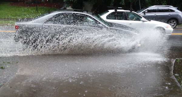 Flooding is possible Wednesday due to heavy rain. BOB ANDRES / BANDRES@AJC.COM