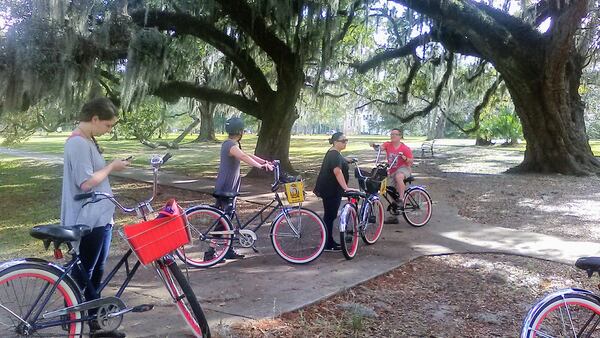 Free Wheelin’ Bike Tours guides patrons on three-hour excursions well beyond New Orleans’ French Quarter, including to City Park with its centuries-old oaks. CONTRIBUTED BY BLAKE GUTHRIE