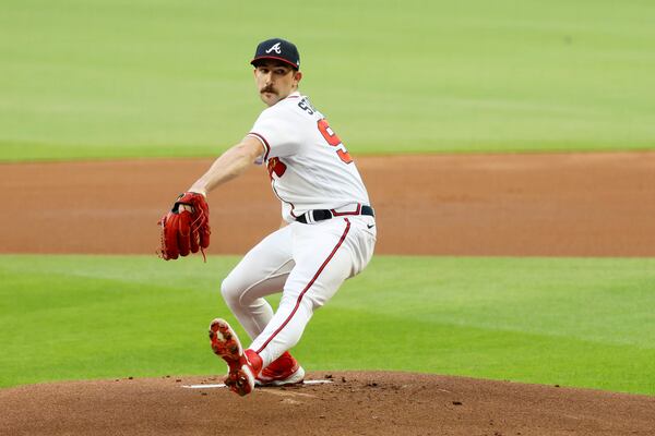 Braves pitcher Spencer Strider delivers at Truist Park on Thursday, April 6, 2023.
Miguel Martinez /miguel.martinezjimenez@ajc.com