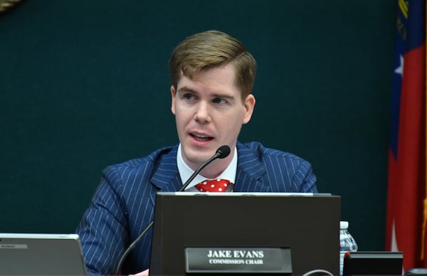 Jake Evans speaks during a state ethics commission meeting on Thursday, Sept. 24, 2020, in Atlanta in this AJC file photo. (Hyosub Shin / Hyosub.Shin@ajc.com)