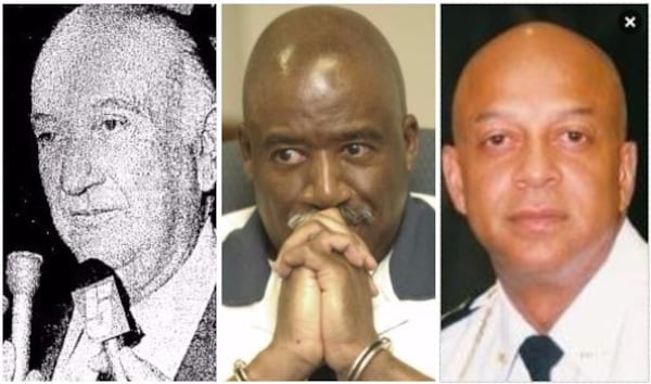 Through the years, criminal charges against DeKalb County Sheriffs haven't been uncommon. Here are a few of the sheriffs in question: J. Lamar Martin, left, Sidney Dorsey and Jeffrey Mann.