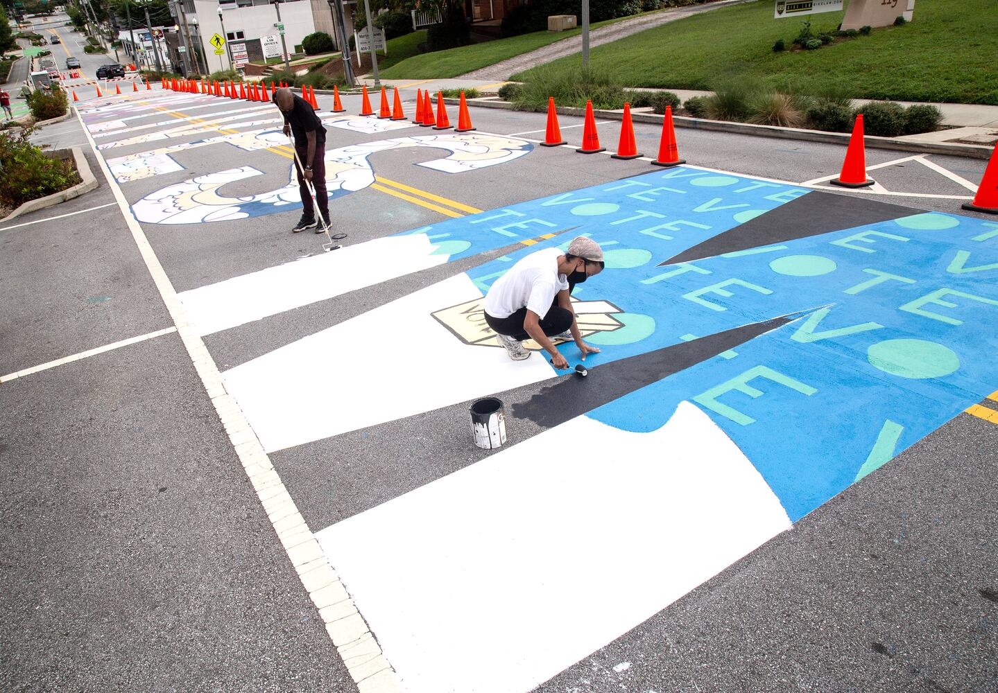 Black Lives Matter street mural