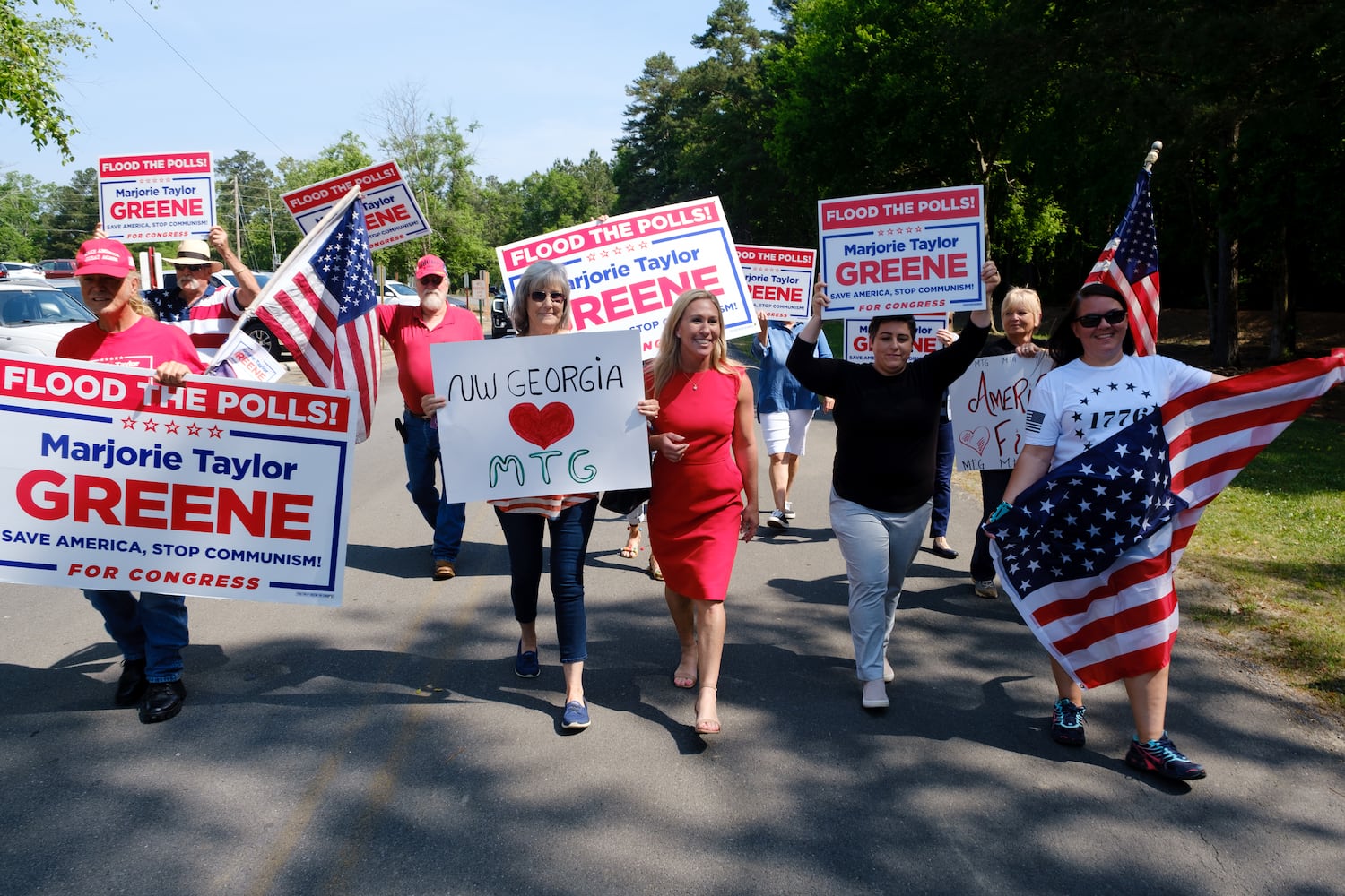 Marjorie Taylor Greene bus tour