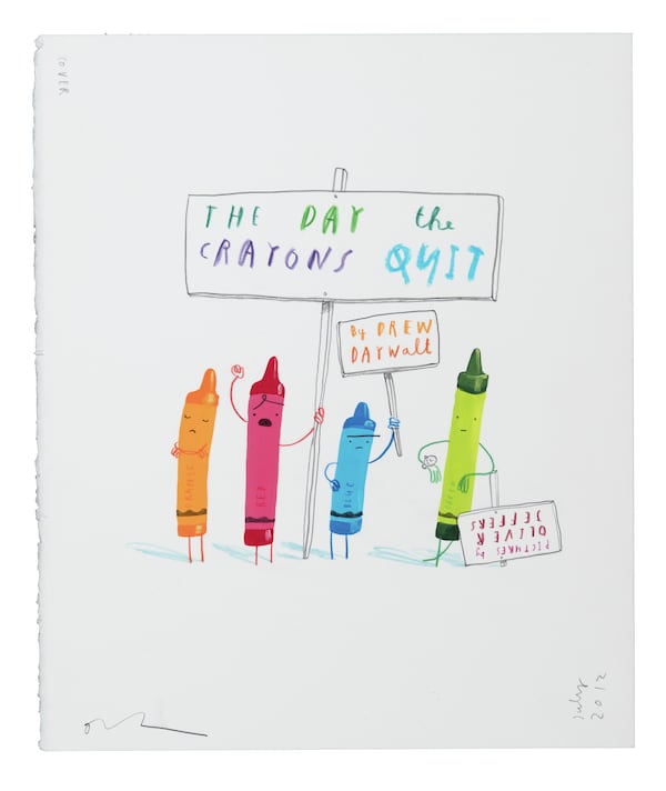 Illustrator Oliver Jeffers teamed up with author Drew Daywalt on a series of books that imagine the trials and tribulations of crayons. Photo: Steve Butman