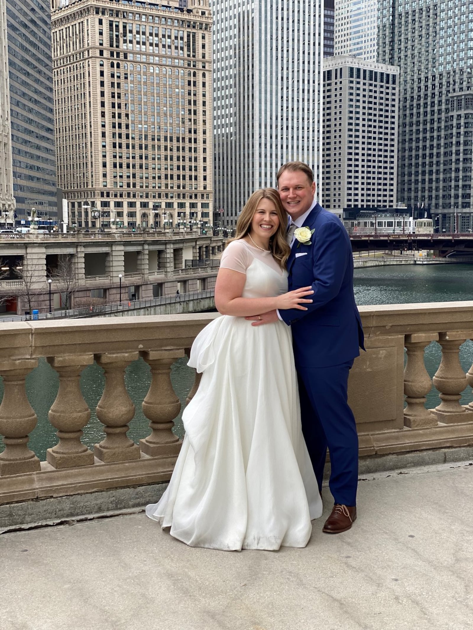 Kristin Bernhard and Patrick Kellow canceled the big wedding, planned for March 28 in Atlanta, and instead eloped on March 20 in Chicago, where they’ve been living for about a year. CONTRIBUTED BY KRISTIN BERNHARD