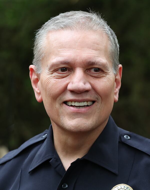 050521 LaGrange: LaGrange Police Chief Lou Dekmar at the LaGrange Police Department shooting range on Tuesday, May 4, 2021, in LaGrange.  LaGrange PD is believed to be one of the first agencies in the country to formally structure training to teach officers to aim for the extremities, when possible and if circumstances allow.   “Curtis Compton / Curtis.Compton@ajc.com”