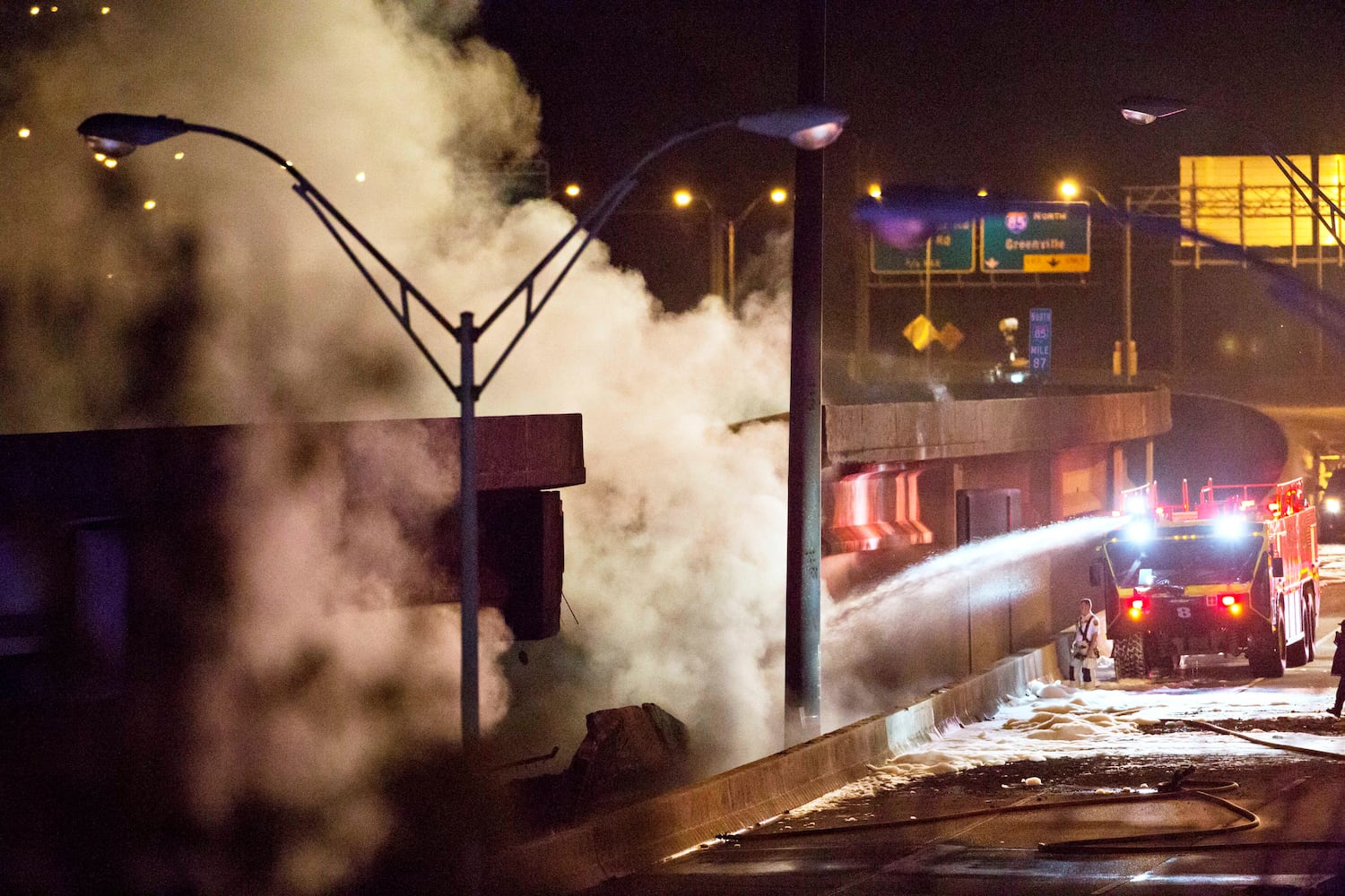 I-85 fire and bridge collapse