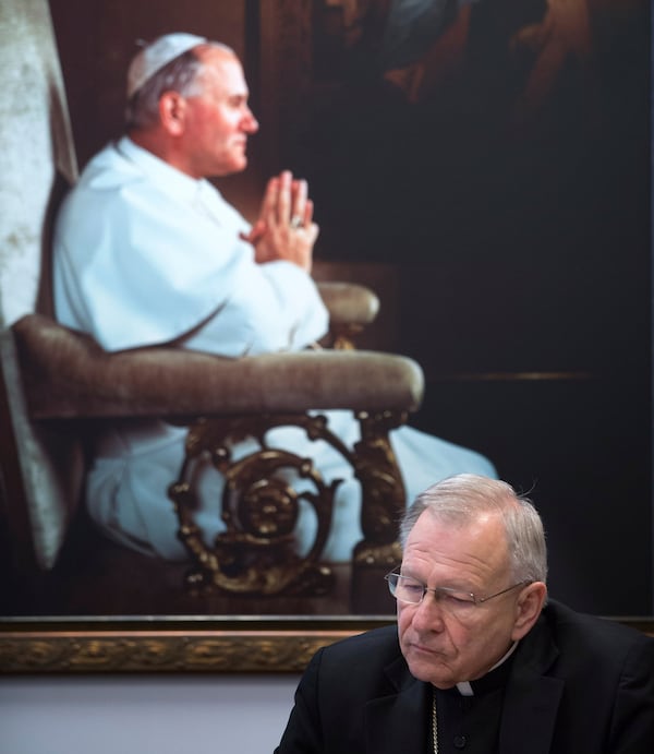 New Orleans Archbishop Gregory Aymond’s archdiocese is embroiled in a scandal.