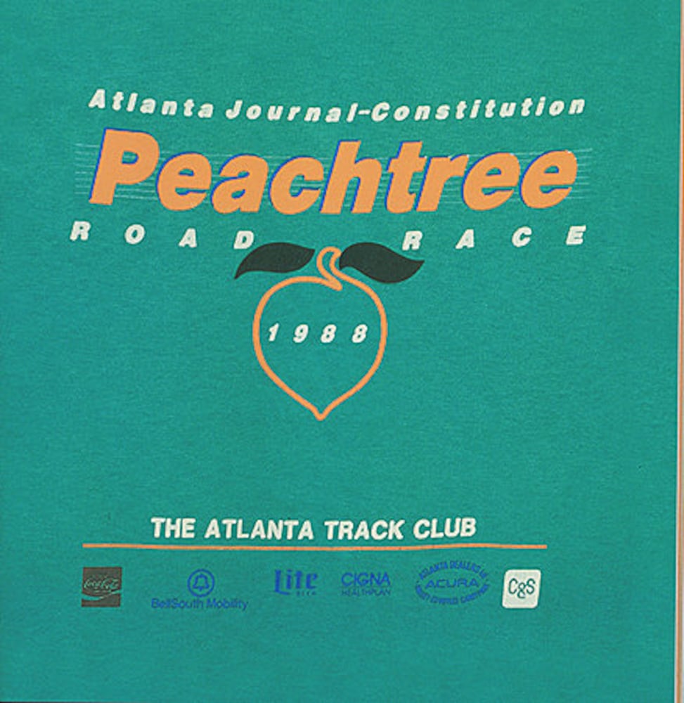 Peachtree Road Race: 1980s T-shirts