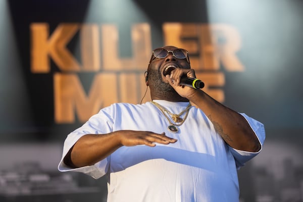 Killer Mike performs at ONE Musicfest at Piedmont Park in Atlanta on Sunday, October 29, 2023. (Arvin Temkar / arvin.temkar@ajc.com)