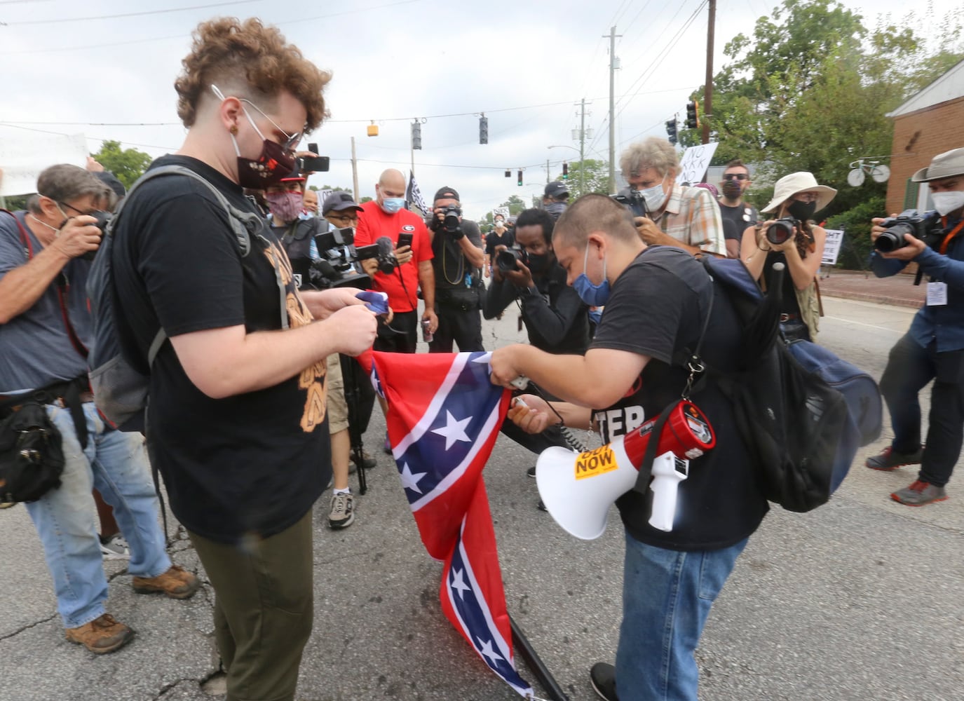 Stone mountain protest