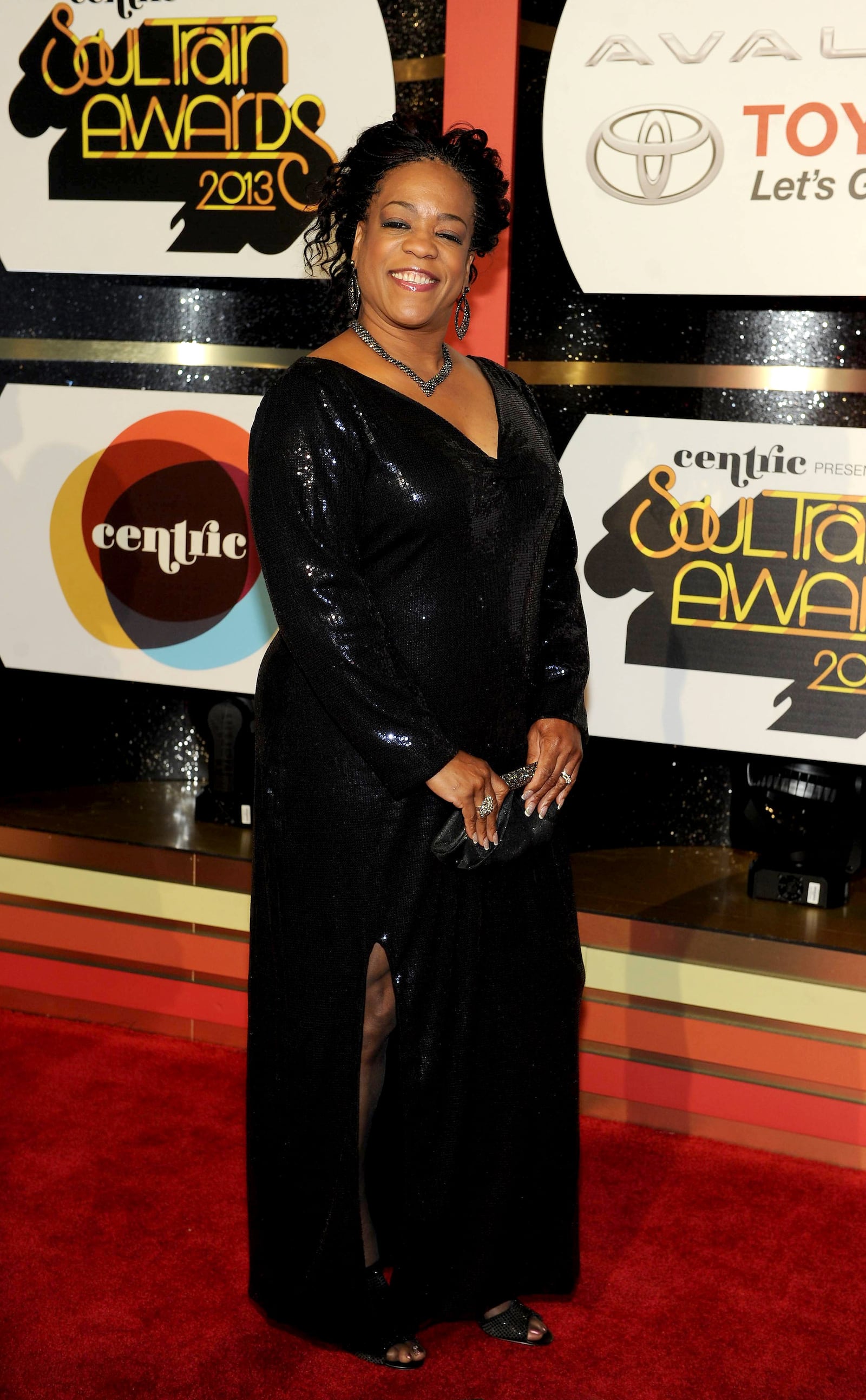 Singer Evelyn 'Champagne' King arrives at the 2013 Soul Train Awards at the Orleans Arena on Friday, Nov. 8, 2013 in Las Vegas. (Photo by Frank Micelotta/Invision/AP)