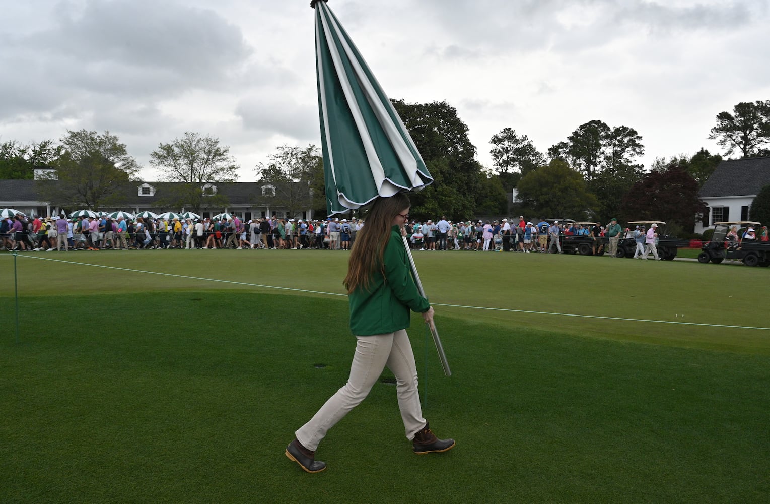 Practice round for the Masters