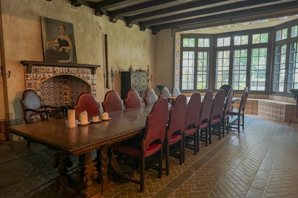 The dining room of the Torrey West House on Friday, June 28, 2024 on Ossabaw Island. (AJC Photo/Katelyn Myrick)