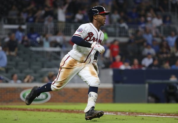  The Braves are getting an extended look at second-base prospect Ozzie Albies, who's had a couple of three-run homers and some solid defensive plays in his first two weeks in the big leagues. (AP photo)