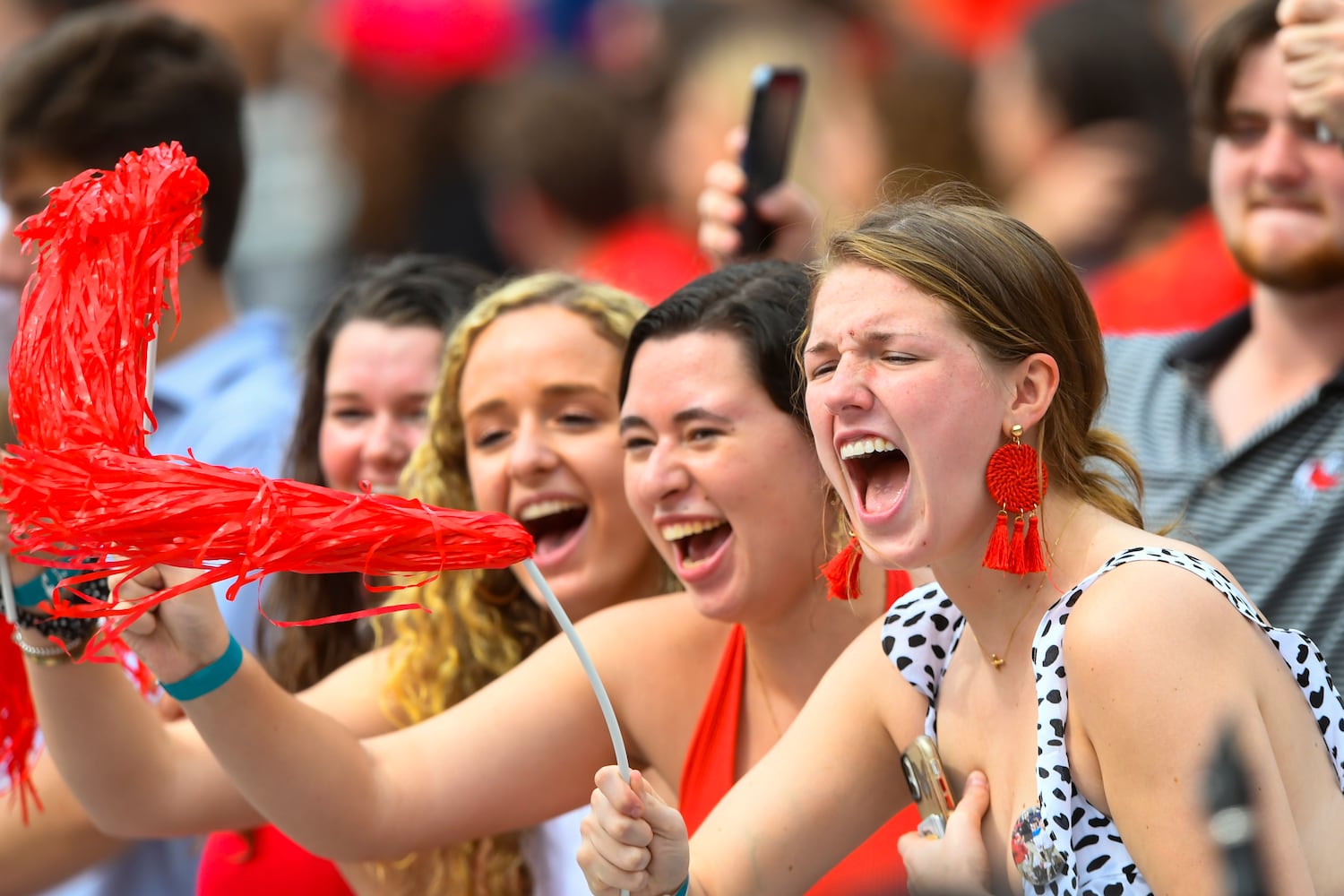 Georgia fans cheer before a football game against Tennessee on Saturday, Oct. 10, 2020, at Sanford Stadium in Athens. JOHN AMIS FOR THE ATLANTA JOURNAL- CONSTITUTION