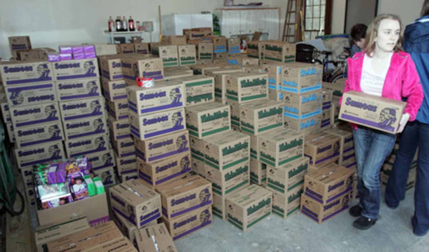 Girl Scout cookies for the troops