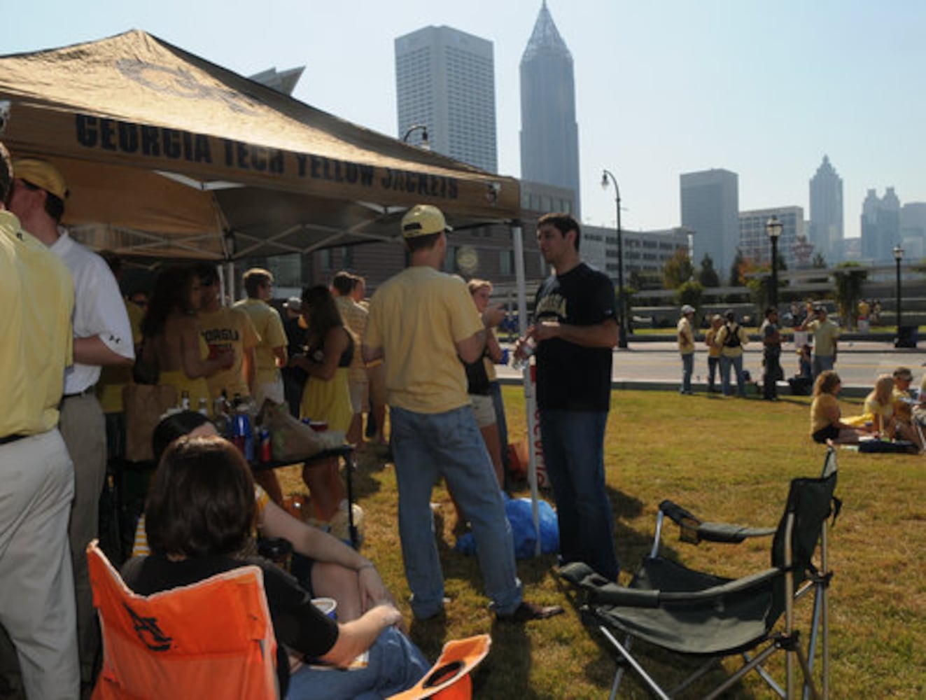 Tailgating in Black and Gold