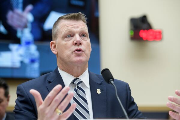 Secret Service Acting Director Ronald L. Rowe Jr. testifies during a House Task Force hearing on the Secret Service's security failures during the attempted assassinations of President-elect Donald Trump in Butler, Pa., on July 13, 2024, and West Palm Beach, Fla, on Sept. 15, 2024, on Capitol Hill, Thursday, Dec. 5, 2024, in Washington. (AP Photo/Rod Lamkey, Jr.)