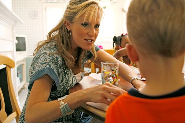  Karin Luise is an author and therapist who's been an active member of Atlanta's philanthropic community. She's shown here volunteering at the Ronald McDonald House on Peachtree-Dunwoody Road. AJC file photo