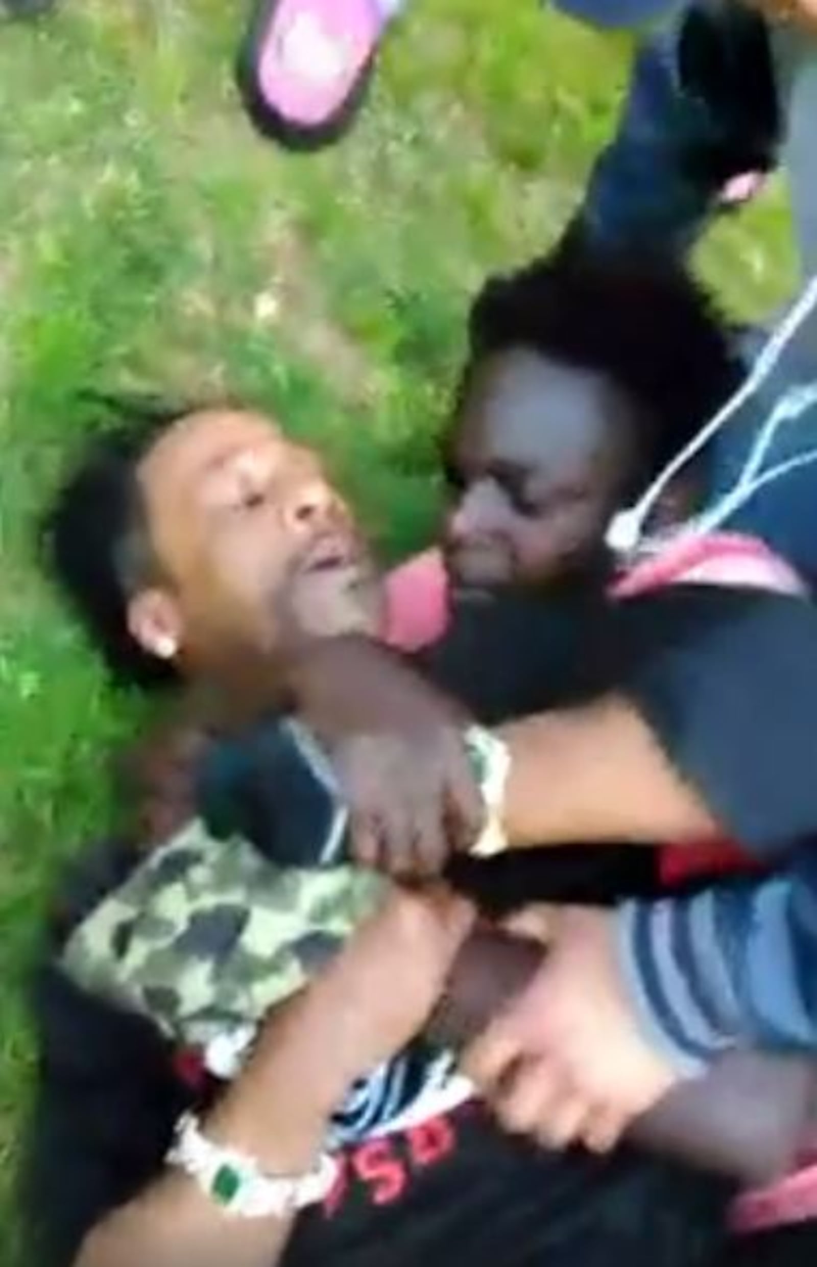 Comedian Katt Williams is caught on video fighting a teen in Atlanta. (Credit: Facebook)